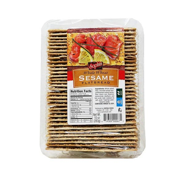 Toasted Flatebread-Wholewheat Sesame – 9.98 oz (283gr)